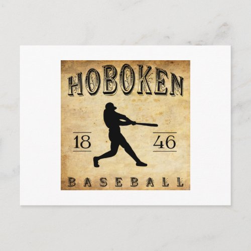 1846 Hoboken New Jersey Baseball Postcard