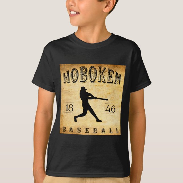 1846 Hoboken New Jersey Baseball  T-Shirt (Front)