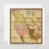1846 Map of Texas Oregon California by A Mitchell (Front/Back)