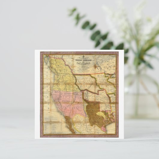 1846 Map of Texas Oregon California by A Mitchell (Standing Front)