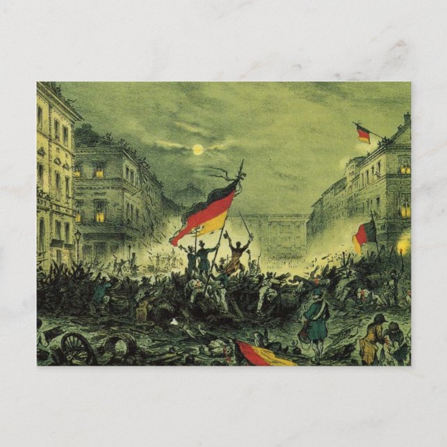 1848 Revolution in Berlin Postcard (Front)