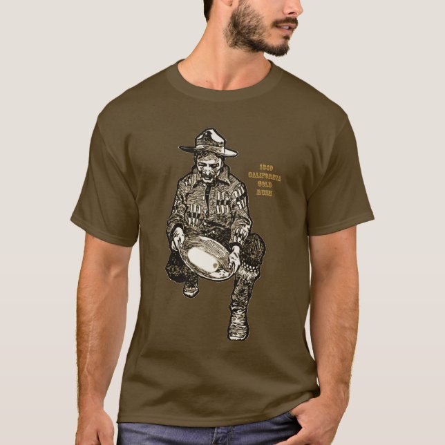 1849 California Gold Rush Miner T-Shirt (Front)