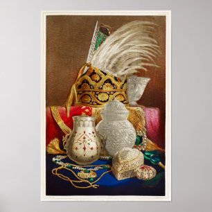 184 Great Blue Heron (Ardea herodias) 185 Black-cr Poster