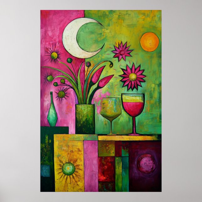 1850 Dreamlike Flow Poster (Front)