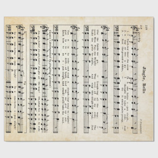 1850 Edition Jingle Bells Holiday Wrapping Paper