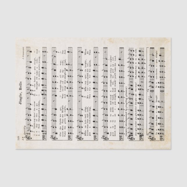 1850 Jingle, Bells! Tissue Paper and Decoupage (Front)