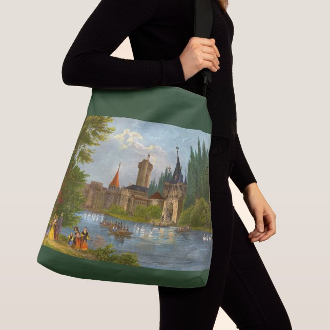 1850s print of Franzenburg Castle Crossbody Bag (Close Up)