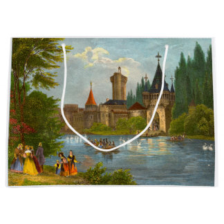 1850s print of Franzenburg Castle Large Gift Bag