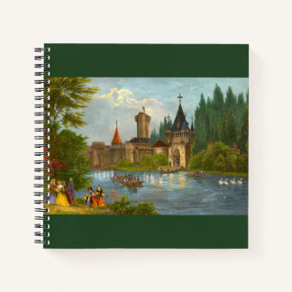 1850s print of Franzenburg Castle Notebook