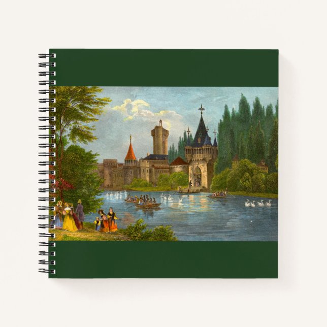 1850s print of Franzenburg Castle Notebook (Front)