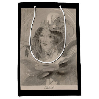 1850s Shakespeare character print Titania Medium Gift Bag
