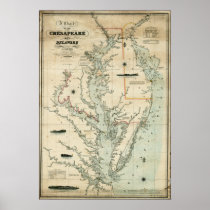 1852 Chart of Chesapeake and Delaware Bays