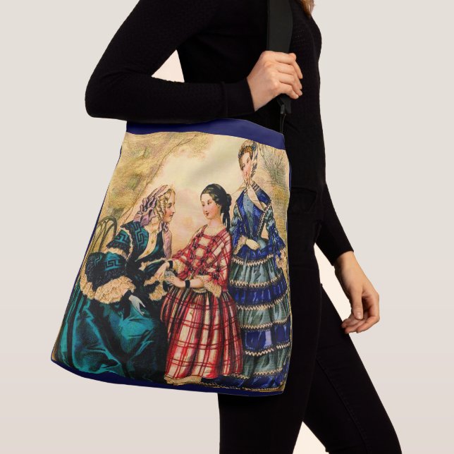 1852 French fashion plate Crossbody Bag (Close Up)