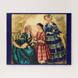1852 French fashion plate Jigsaw Puzzle