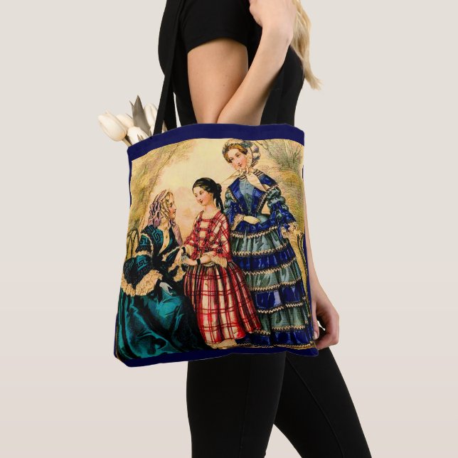 1852 French fashion plate Tote Bag (Close Up)