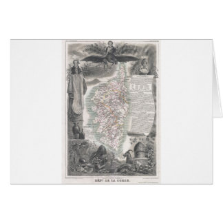 1852 Map of Corsica Cards