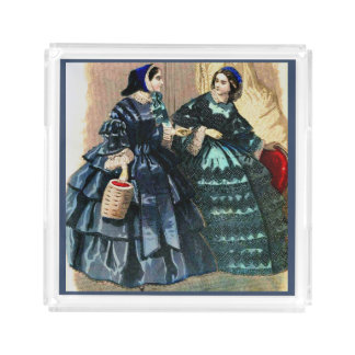 1858 fashion plate acrylic tray