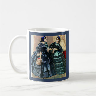 1858 fashion plate print coffee mug
