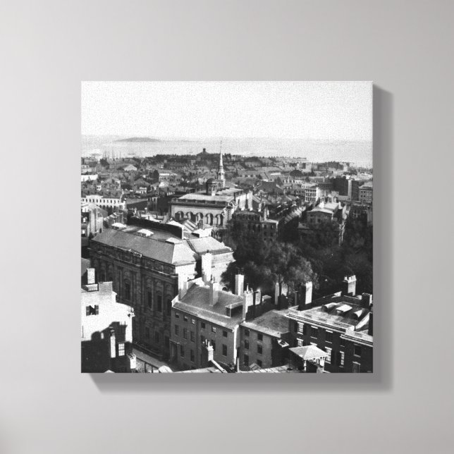 1859:  A view of Boston looking south Canvas Print (Front)