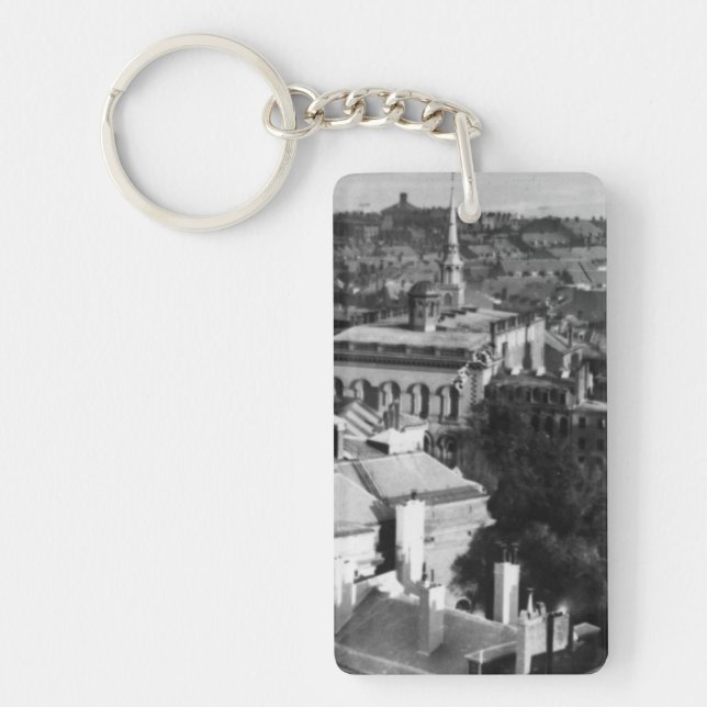 1859:  A view of Boston looking south Keychain (Front)