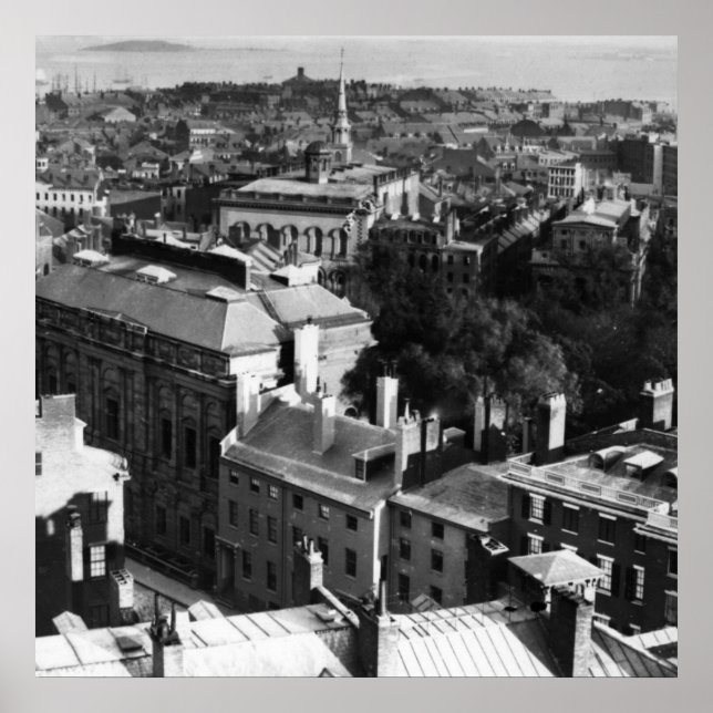 1859:  A view of Boston looking south Poster (Front)