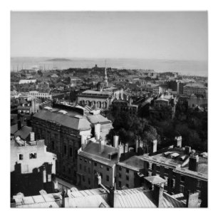 1859: A view of Boston looking south Poster