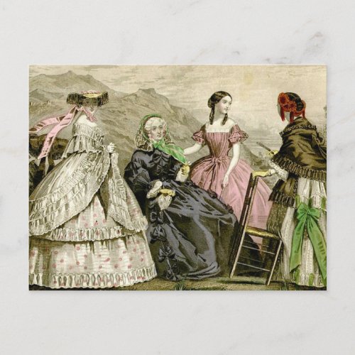 1859 Fashions Postcard