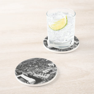 1859:  The city of Boston, Massachusetts Drink Coaster
