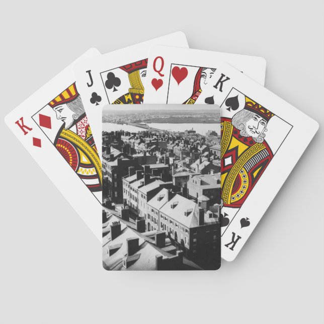1859: The city of Boston, Massachusetts Poker Cards (Back)