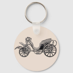 1860 Skeleton-Boot Victoria 2 Horses Keychain