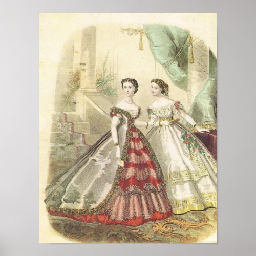1860s Fashion Poster