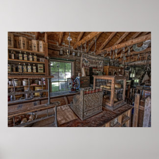 1860's OLD WEST GENERAL STORE - MONTANA Poster
