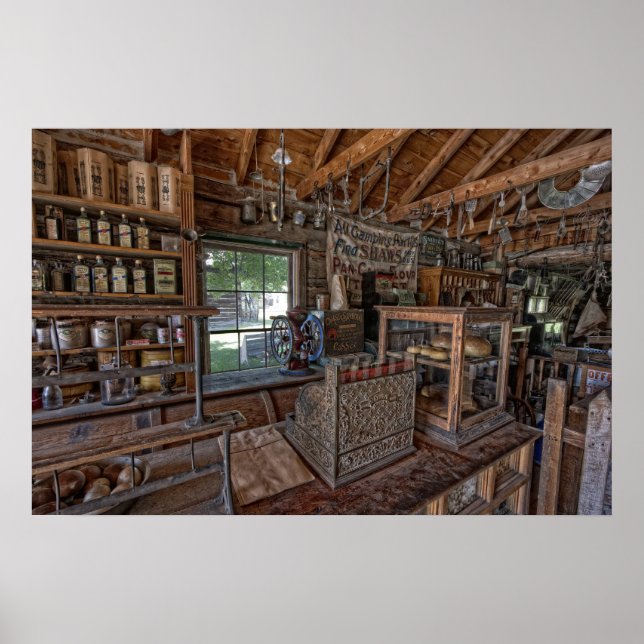 1860's OLD WEST GENERAL STORE - MONTANA Poster (Front)