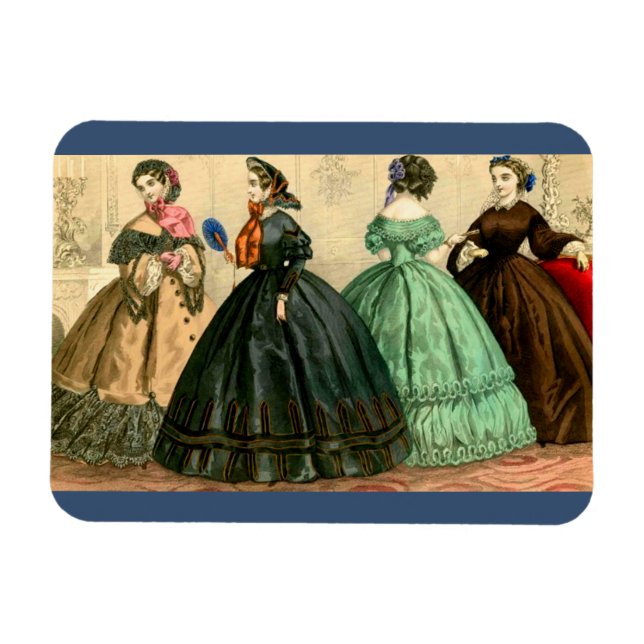 1861 German fashion plate Magnet (Horizontal)