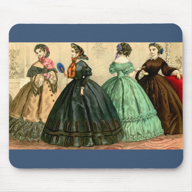 1861 German fashion plate Mouse Pad (Front)
