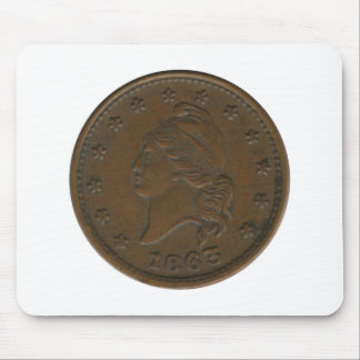 1863 Civil War Token Mouse Pad