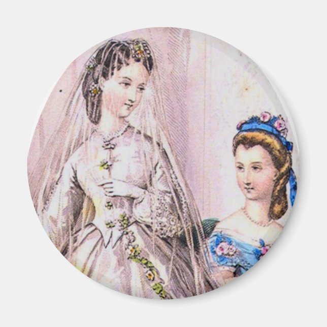1863 Victorian Bride Magnet (Front)