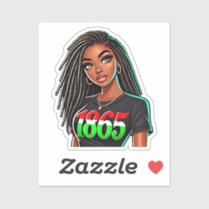 1865 Black Excellence Sticker