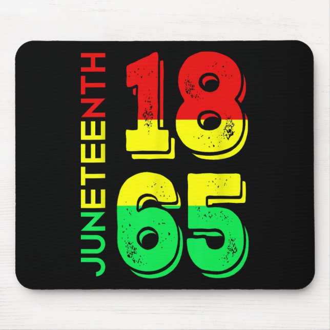 1865 Independence Day Black Pride  Mouse Pad (Front)