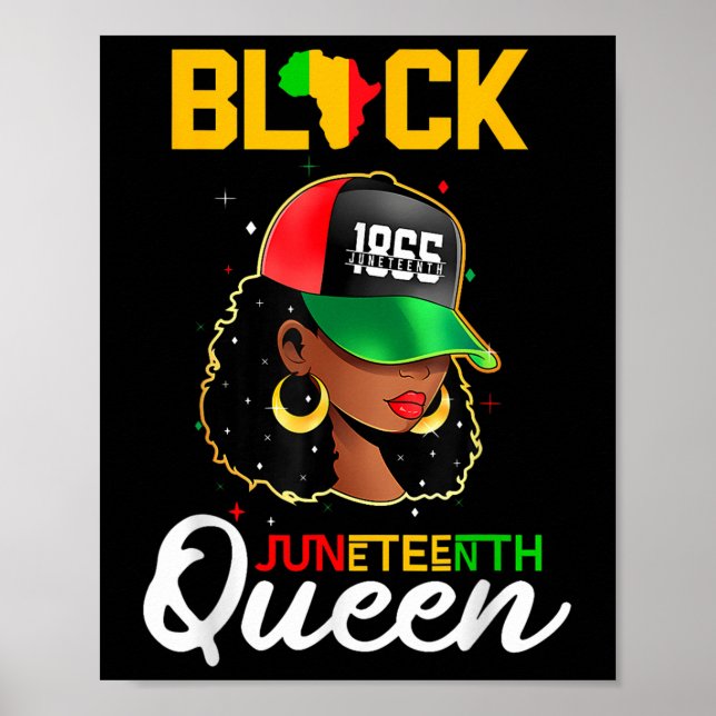 1865 Juneteenth Black Queen  Poster (Front)