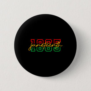 1865 Juneteenth Celebrate African American Freedom Button