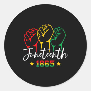 1865 juneteenth celebrate african american freedom classic round sticker