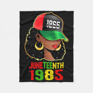 1865 Juneteenth Celebrate African American Freedom Fleece Blanket