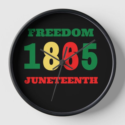 1865 liberation freedom juneteenth  clock