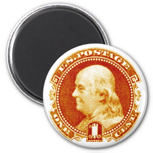 1869 Benjamin Franklin Stamp Magnet