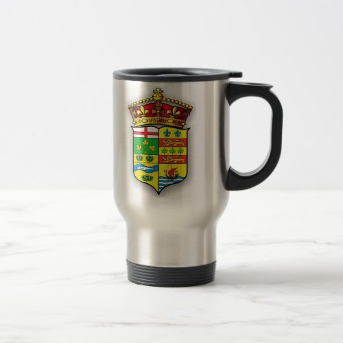 1869 CANADIAN COAT OF ARMS TRAVEL MUG