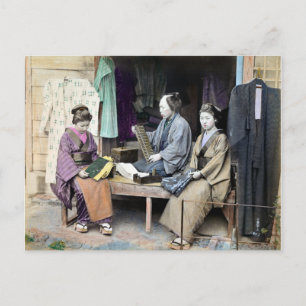 1870 Fabric Dealer of Japan Postcard