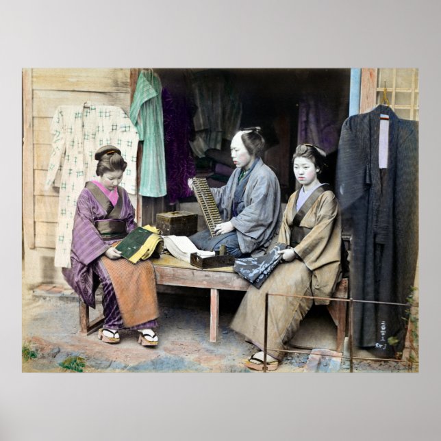 1870 Fabric Dealer of Japan Poster (Front)