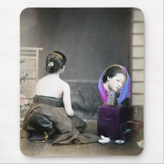 1870 Japanese Woman in Dressing Room Mouse Pad