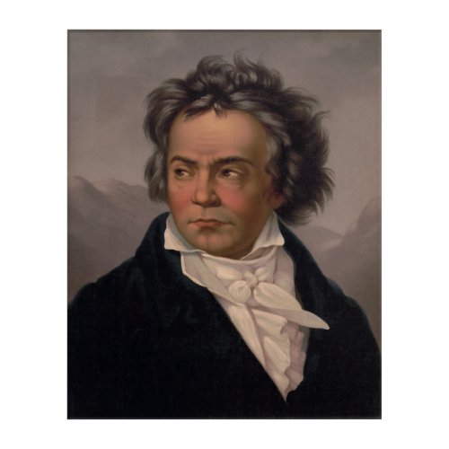 1870 Ludwig Van Beethoven German Composer Pianist Acrylic Print